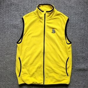 OVO October's very own sleeveless vest sz L sweater fleece yellow lightweight